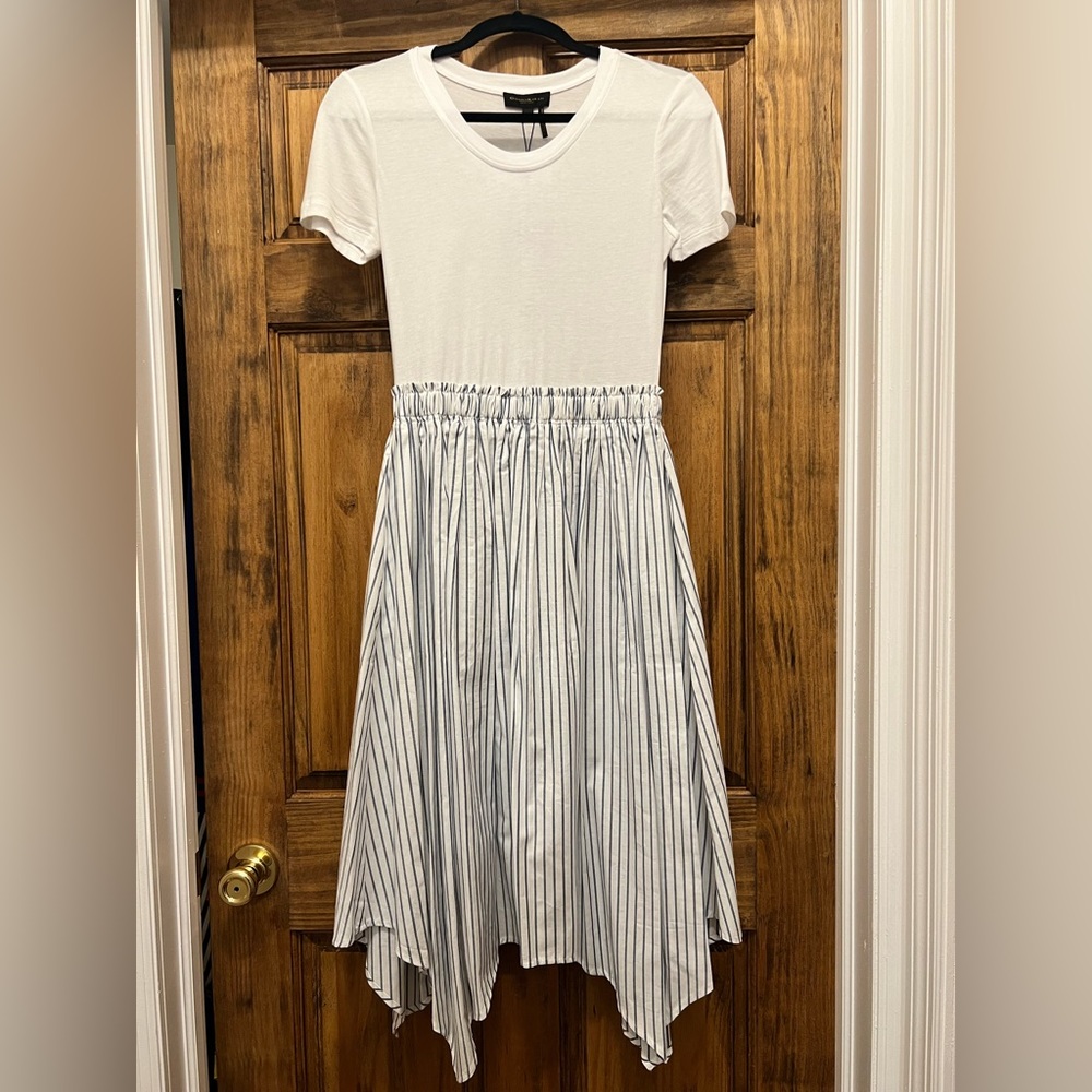 Donna Karan NWT T-shirt Top Midi Dress size XS. Style # D9CDEAFG